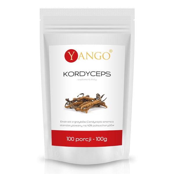 YANGO, Kordyceps - ekstrakt 40% polisacharydów, proszek, 100 g