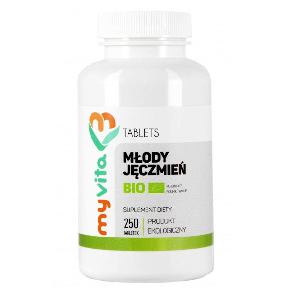 MyVita, Młody jęczmień Bio, tabletki, 250 szt.