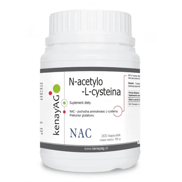 KenayAG, NAC N-acetylo-L-cysteina 150 mg, kapsułki vege, 300 szt.