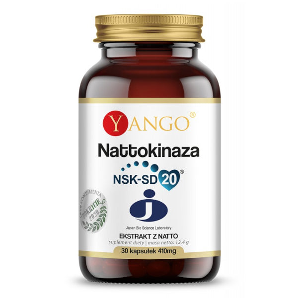 YANGO, Nattokinaza - NSK-SD 20®, kapsułki vege, 30 szt.
