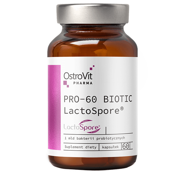 OstroVit Pharma, PRO-60 BIOTIC LactoSpor, kapsułki, 60 szt.