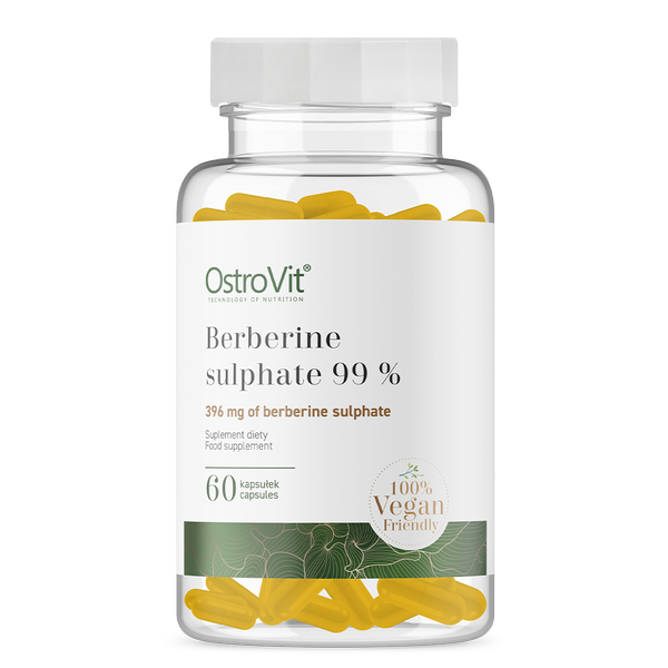 Berberine sulphate 99 %, kapsułki wege, 60 szt.