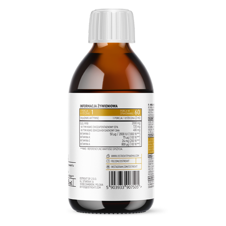 OstroVit Pharma, Omega 3 + ADEK, Olej, 120 ml