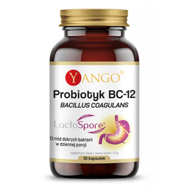 YANGO, Probiotyk BC-12, kapsułki vege, 30 szt.